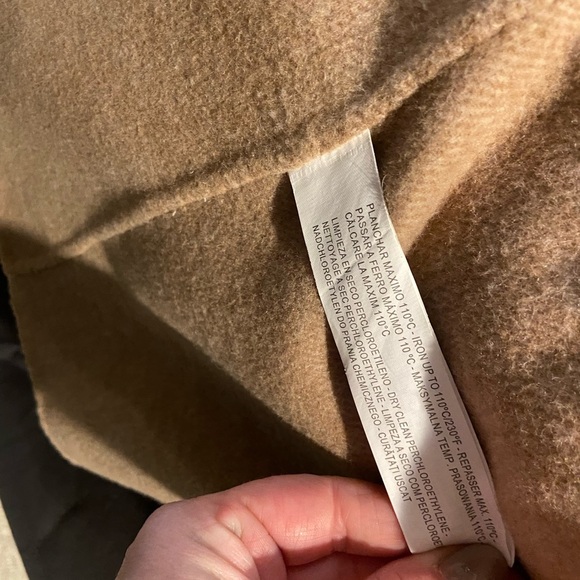 Zara Tan Wool Blend Coat - Picture 5 of 7